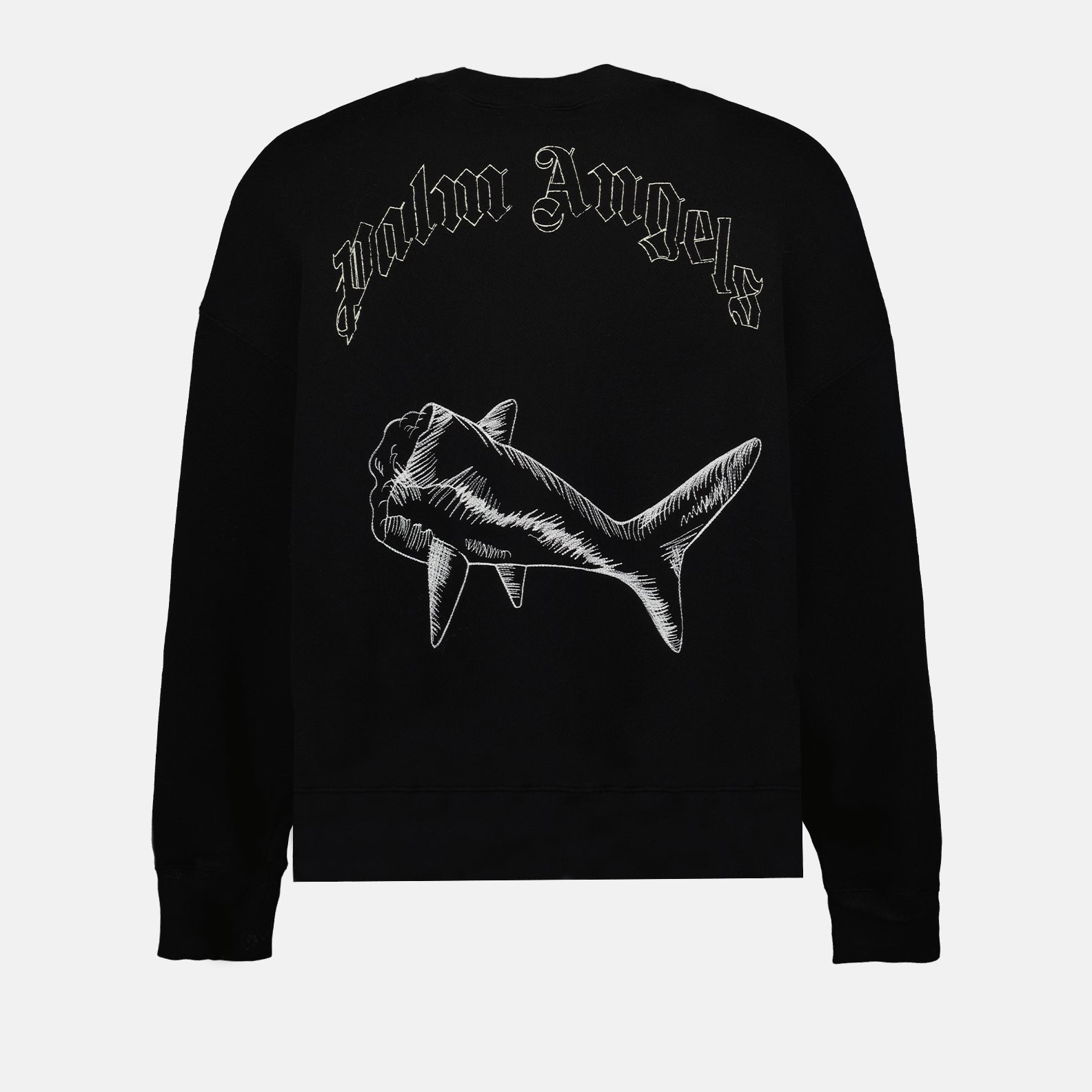 Palm Angels, Broken Shark Sweatshirt, luxury men’s sweatshirt, designer streetwear, high-end clothing