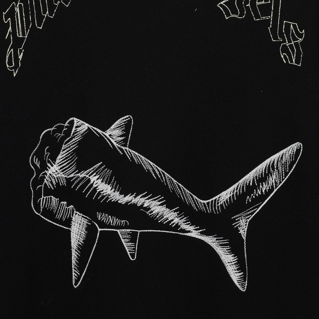 Palm Angels, Broken Shark Sweatshirt, luxury men’s sweatshirt, designer streetwear, high-end clothing