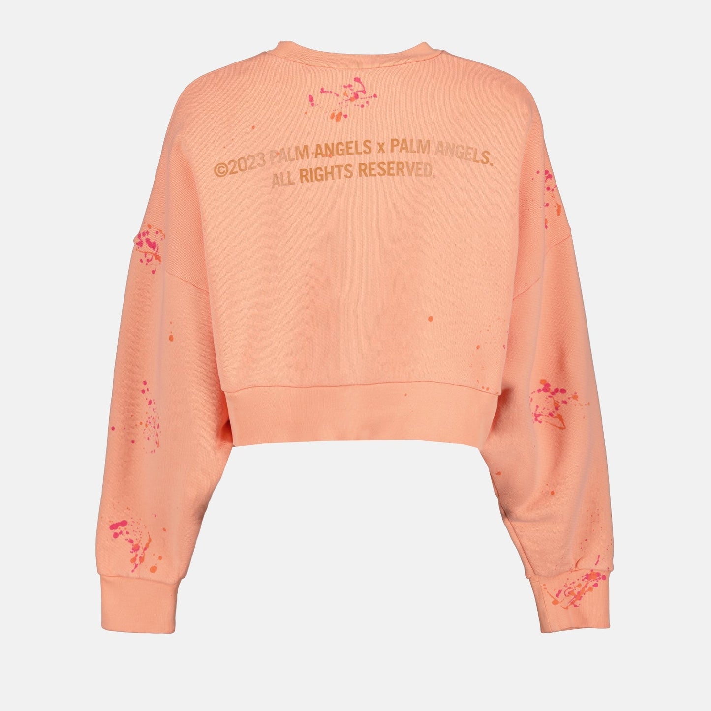 Palm Angels, Sweatshirt, PXP Painted Corail, Women's Luxury Fashion, Designer Casual Wear