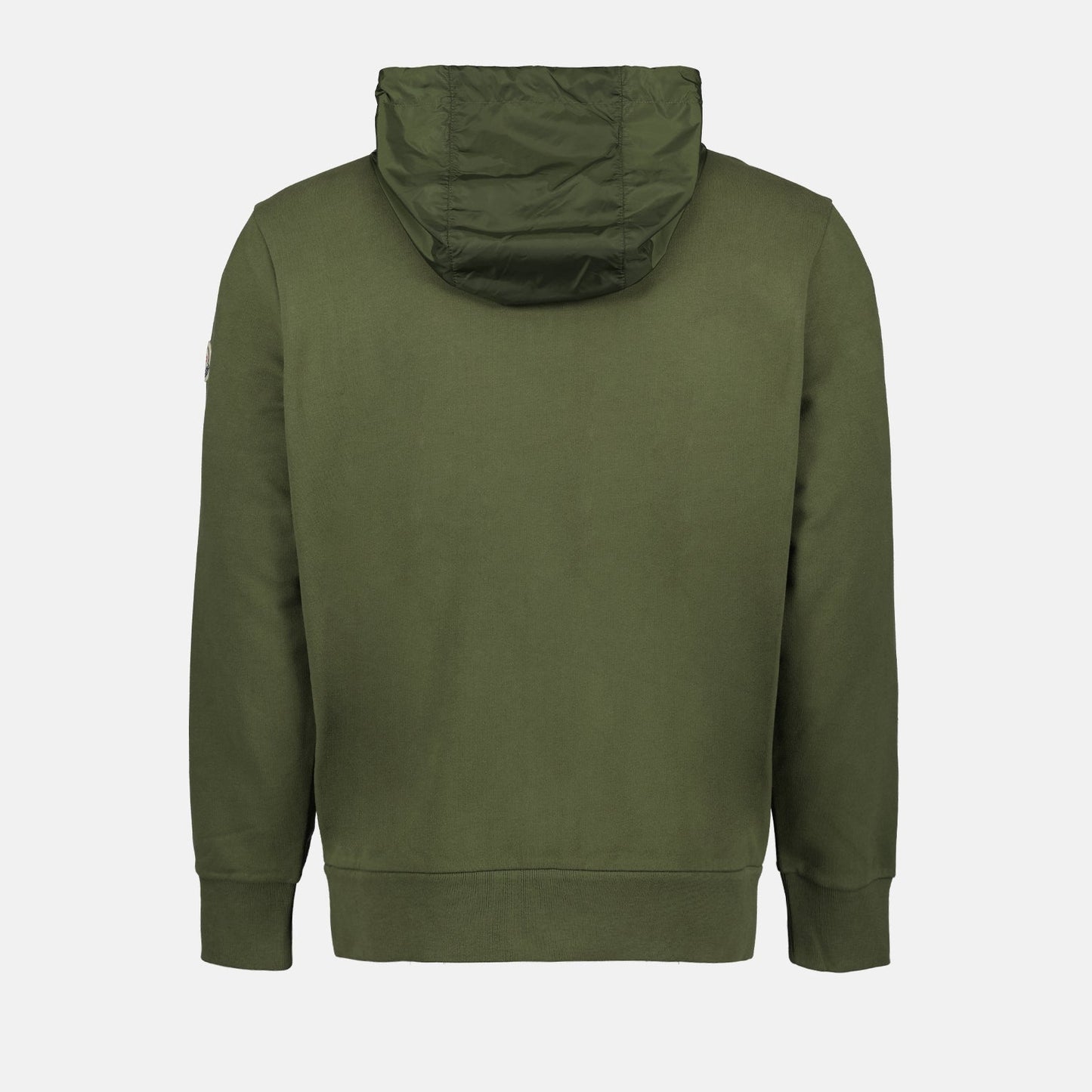 Moncler, Khaki Zipped Sweatshirt, Men's Luxury Clothing, High-End Casual Wear, Designer Sweatshirt