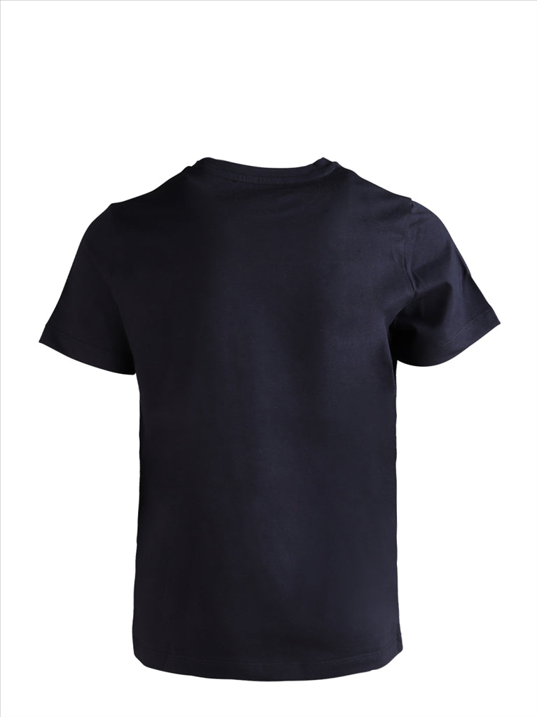 Versace kids, luxury children's wear, blue logo t-shirt, designer kids clothing, premium kids fashion