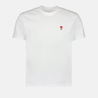 Ami PARIS, luxury T-shirt, Ami de Cœur, white T-shirt, high-end fashion