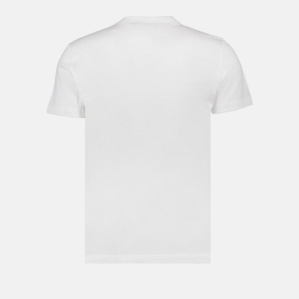 Dolce & Gabbana T-shirt, luxury men's T-shirt, white logo T-shirt, designer T-shirt, men's ready-to-wear