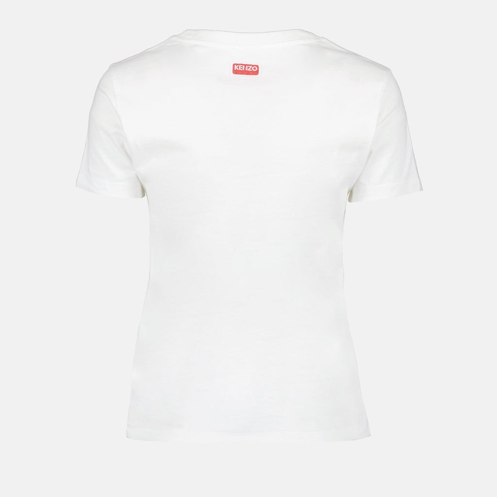 Kenzo, White T-Shirt, Pixels Design, Luxury Fashion, Women's Clothing