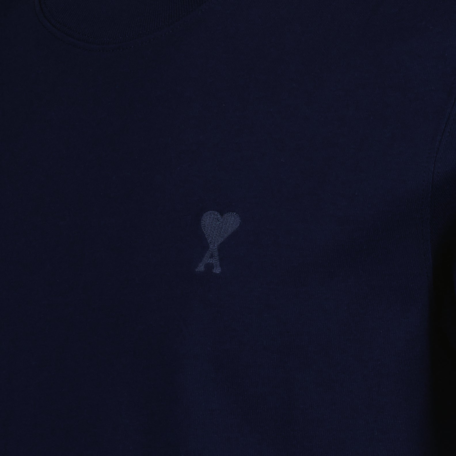 AMI Paris, Ami de Coeur, Blue T-shirt, Unisex luxury wear, High-end T-shirt