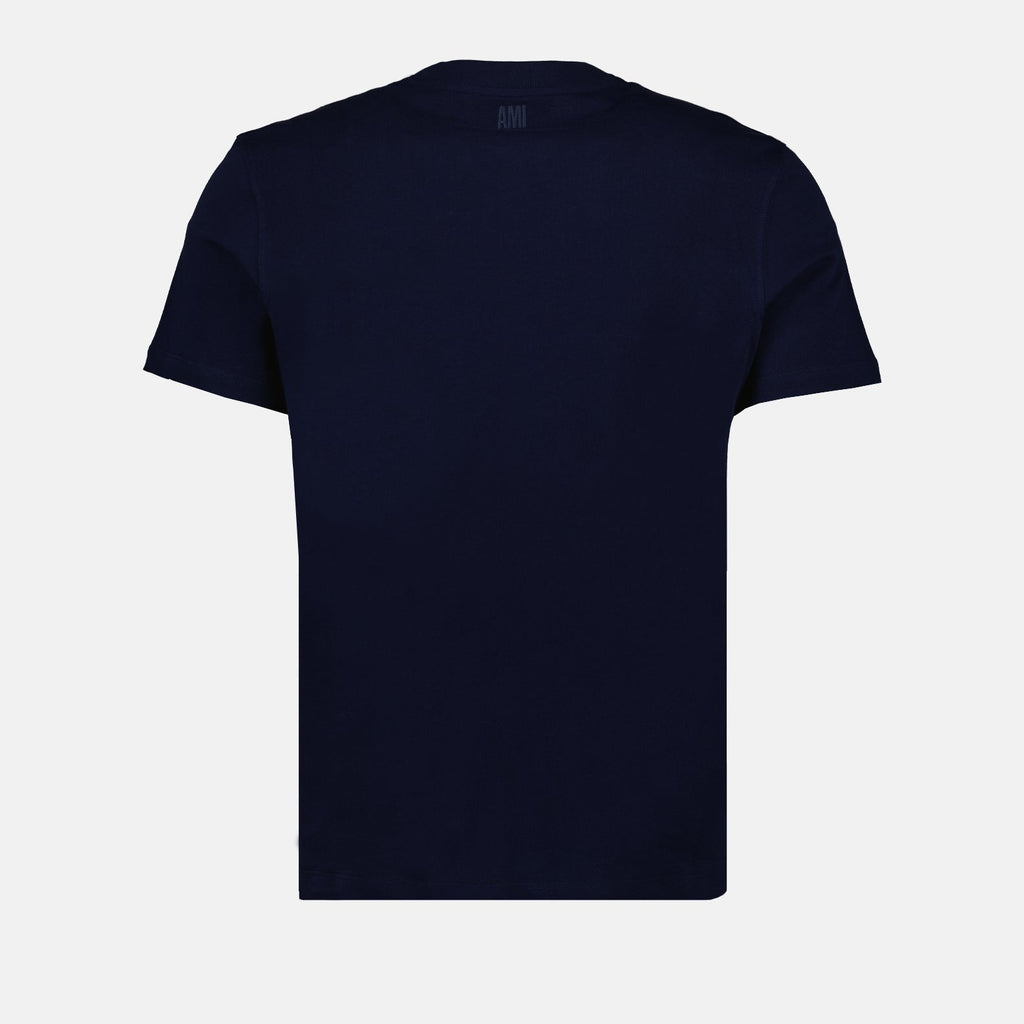 AMI Paris, Ami de Coeur, Blue T-shirt, Unisex luxury wear, High-end T-shirt