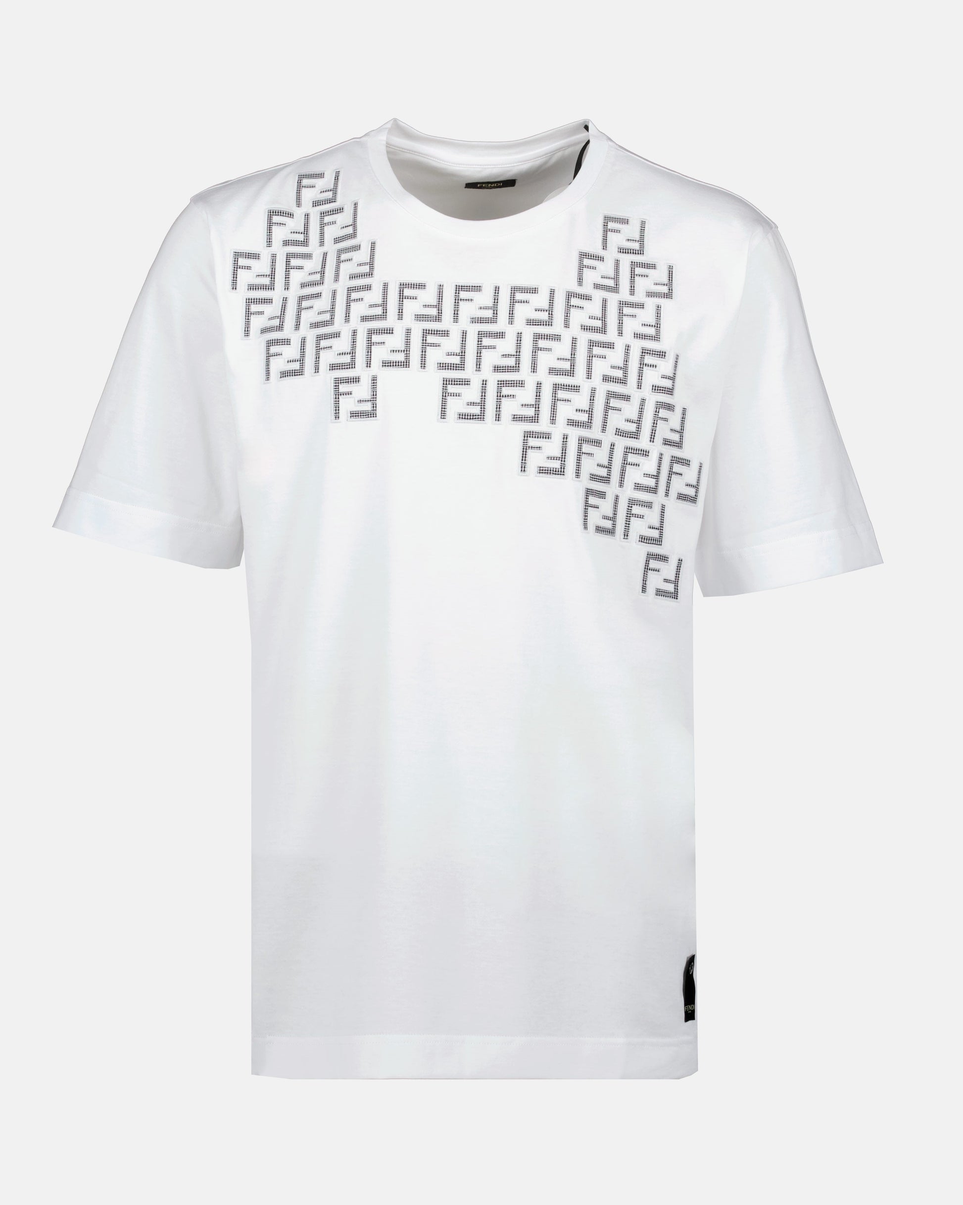 Fendi, White T-shirt, Luxury Men's, High-End Fashion, Designer Ready-to-Wear