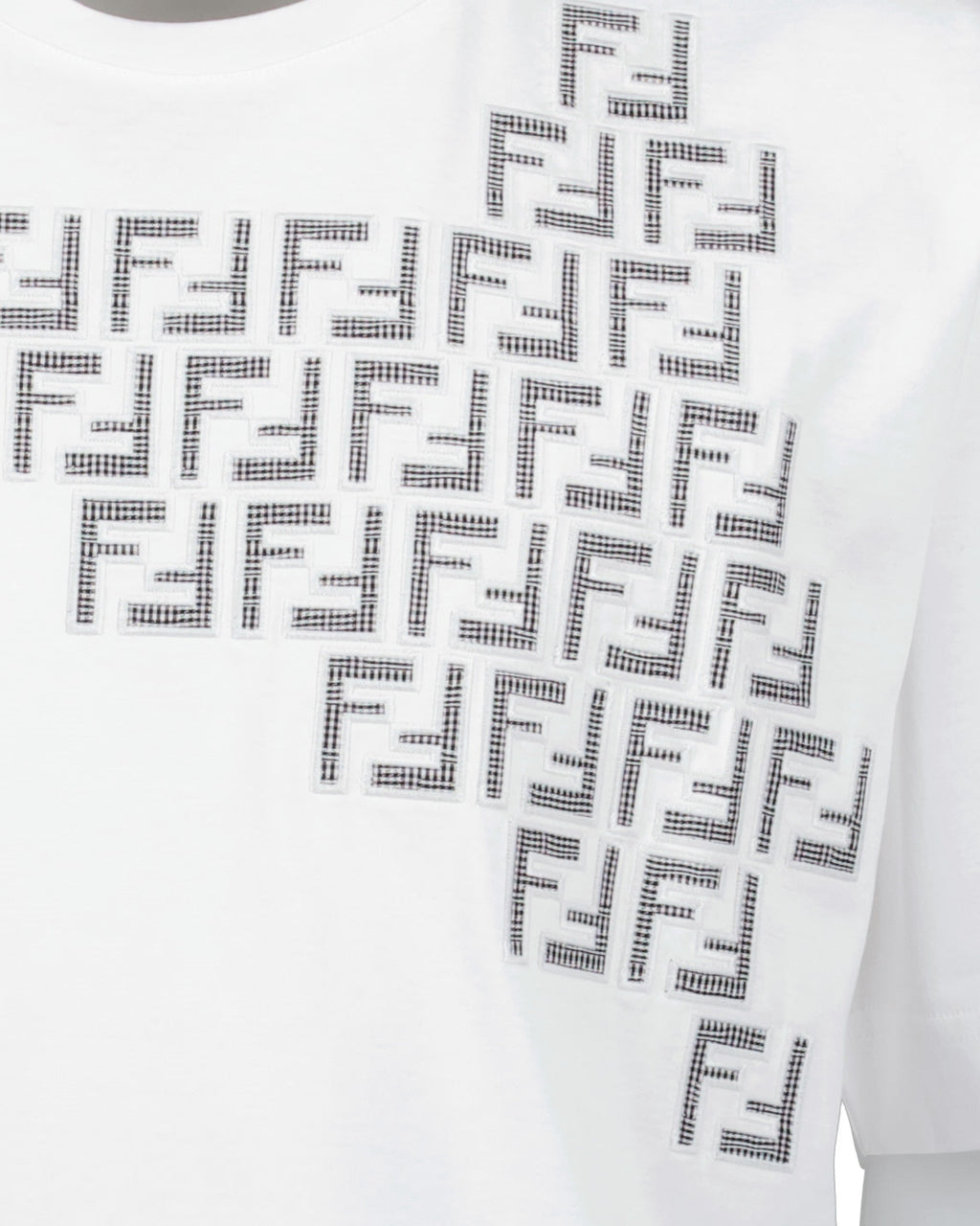 Fendi, White T-shirt, Luxury Men's, High-End Fashion, Designer Ready-to-Wear