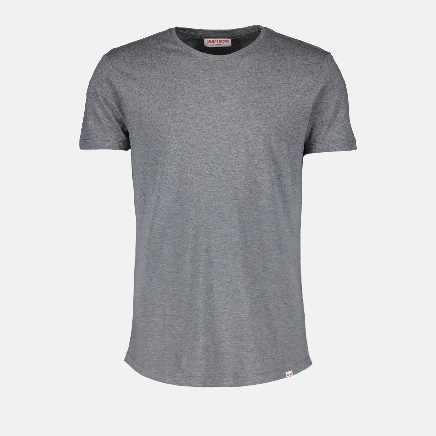 Orlebar Brown, luxury t-shirt, men's grey t-shirt, high-end fashion, premium casual wear