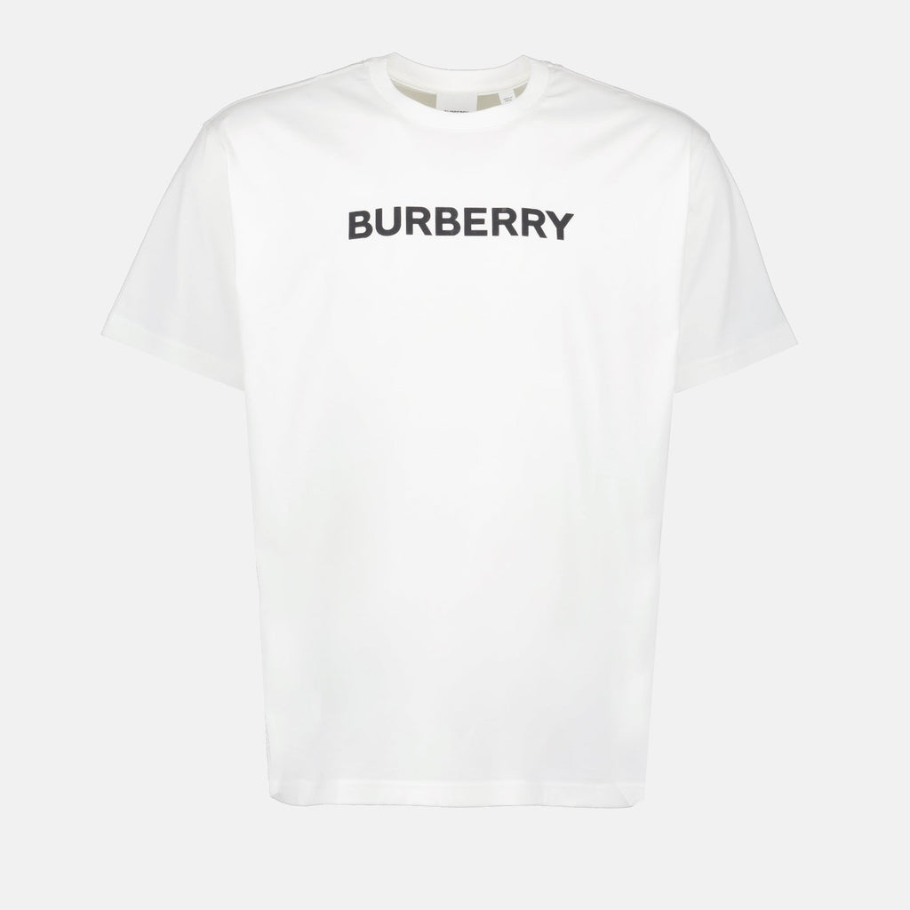 Burberry T-shirt, luxury men's fashion, designer menswear, white T-shirt Burberry, high-end clothing