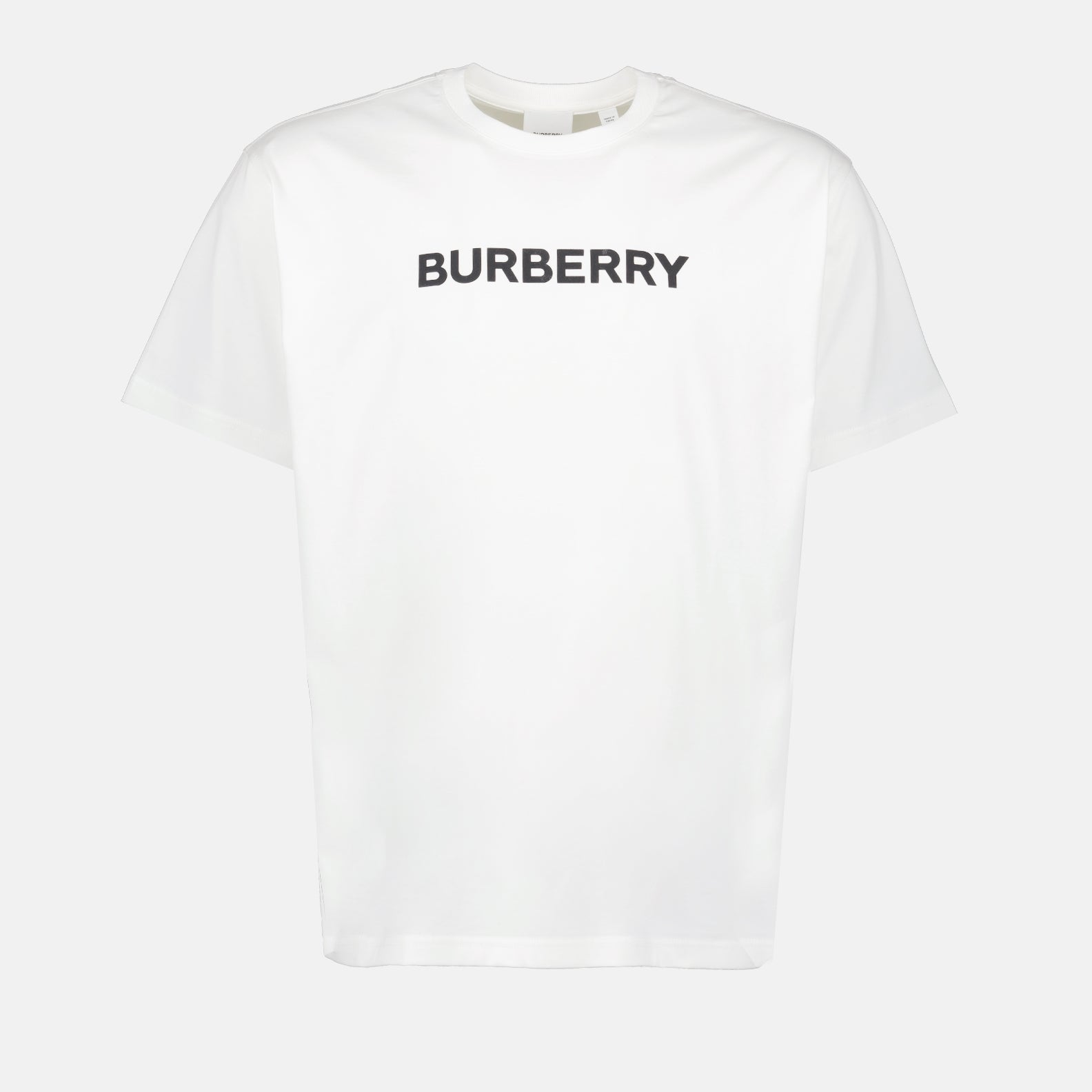 Burberry T-shirt, luxury men's fashion, designer menswear, white T-shirt Burberry, high-end clothing