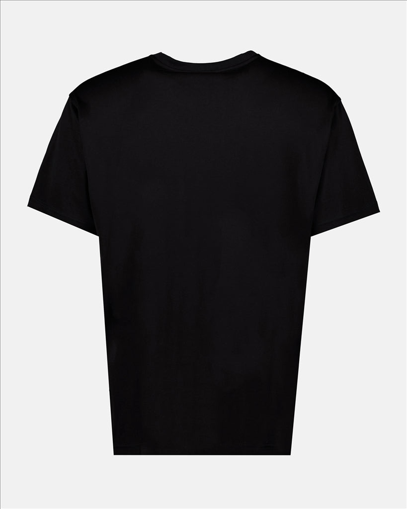 Burberry, men's luxury T-shirt, Harriston Black T-Shirt, designer men's wear, high-end fashion