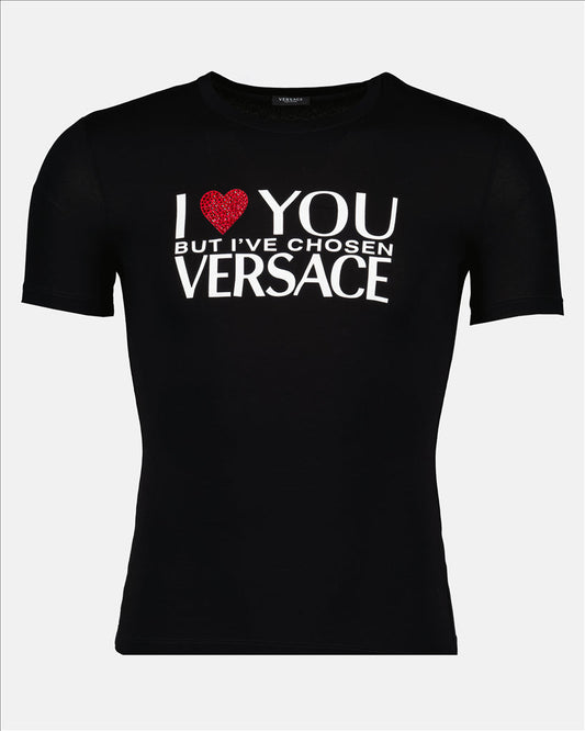 Women's Black T-shirt, I ♡ You Design, Personal Style, Comfortable, Elegant