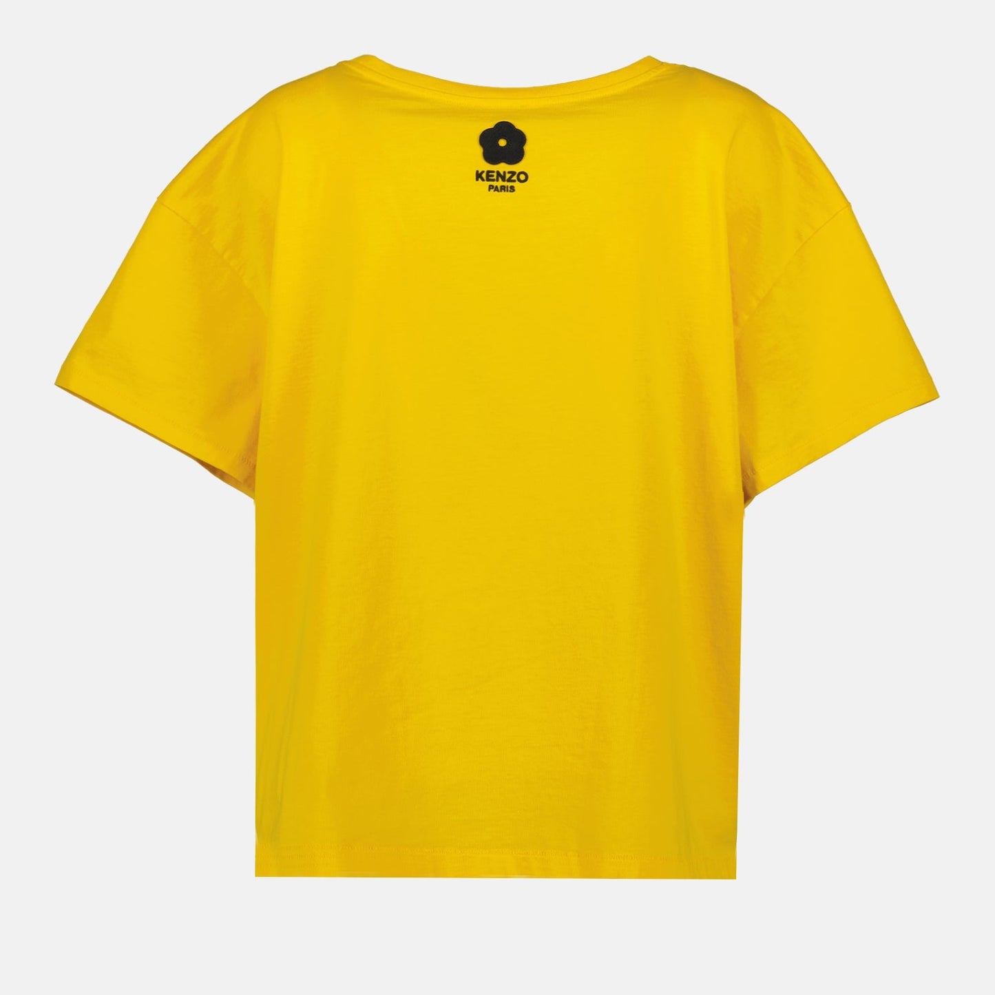 Kenzo T-shirt, Yellow T-shirt, Women's Designer Clothing, Luxury Fashion, Elephant Design