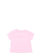 Versace kids, luxury children's t-shirt, Medusa head, fashionable kidswear, pink t-shirt for kids