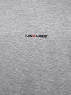 Saint Laurent, grey logo t-shirt, men's fashion, luxury clothing, designer wear