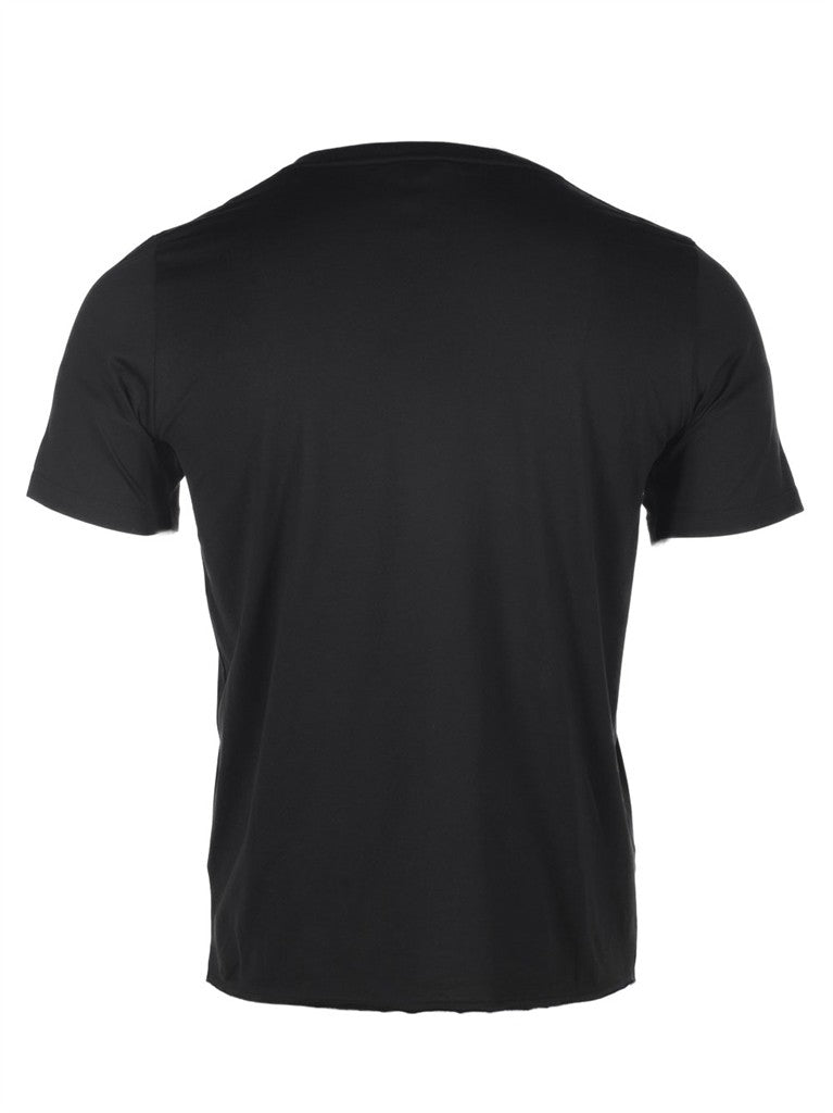 luxury T-shirt, Saint Laurent, designer menswear, black logo T-shirt, high-end fashion