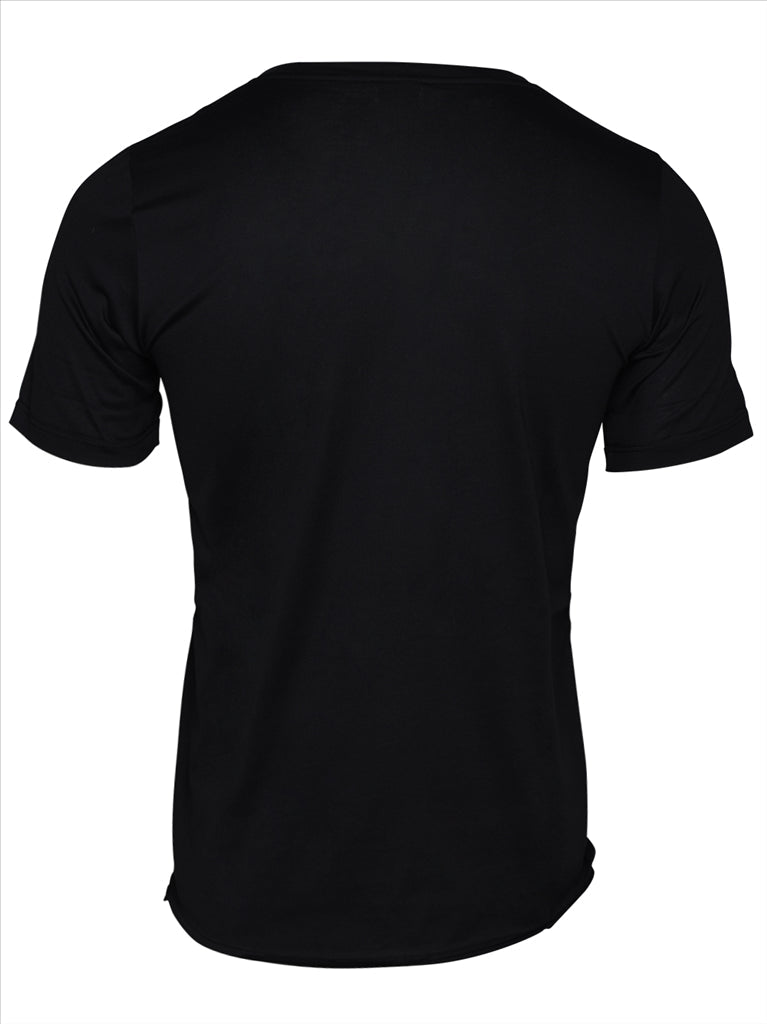 luxury T-shirt, Saint Laurent, designer menswear, black logo T-shirt, high-end fashion