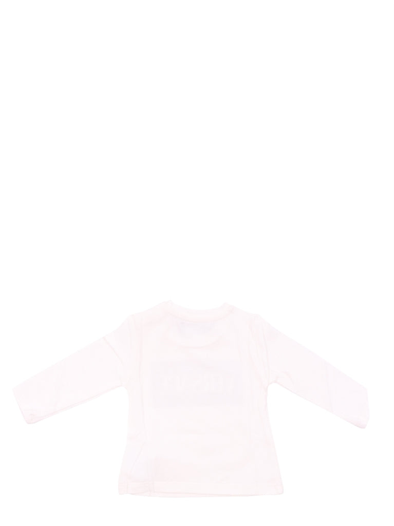 Versace Kids, Printed T-shirt, Luxury Children's Fashion, White Gold, Long Sleeve T-shirt