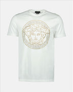 Versace, Medusa T-shirt, Men's luxury fashion, Designer T-shirt, Strass details