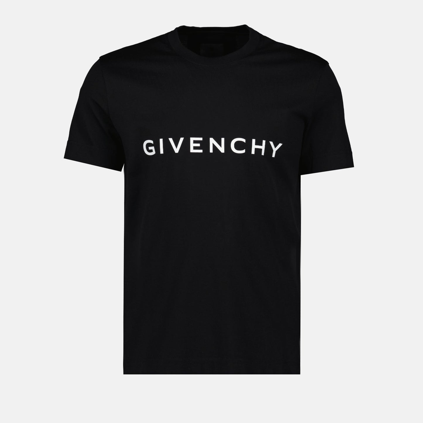 Givenchy men's t-shirt, luxury black t-shirt, designer logo tee, high-end cotton apparel, 4G print shirt