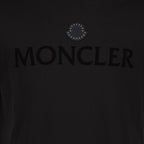 Moncler, logo t-shirt, luxury tee, black t-shirt, designer clothing