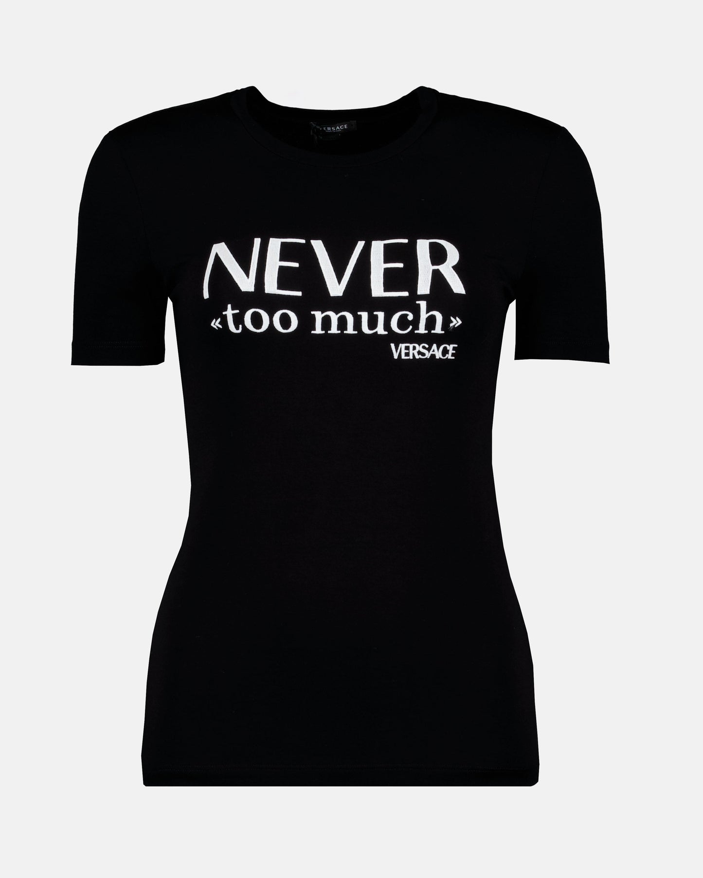 Black Women's T-shirt, Fashionable T-shirt, Chic Women's Top, Luxury Brand T-shirt, Elegant Women's T-shirt