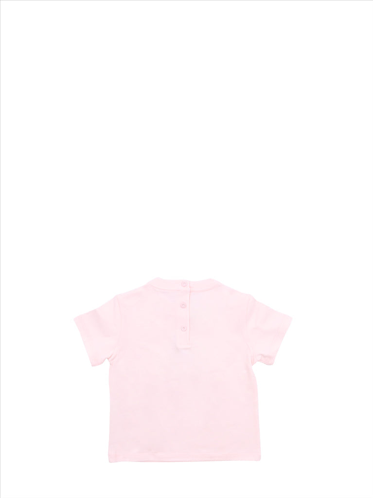 Fendi children’s T-shirt, luxury kidswear, designer boys clothing, Pink Bear T-shirt, Fendi bear graphic