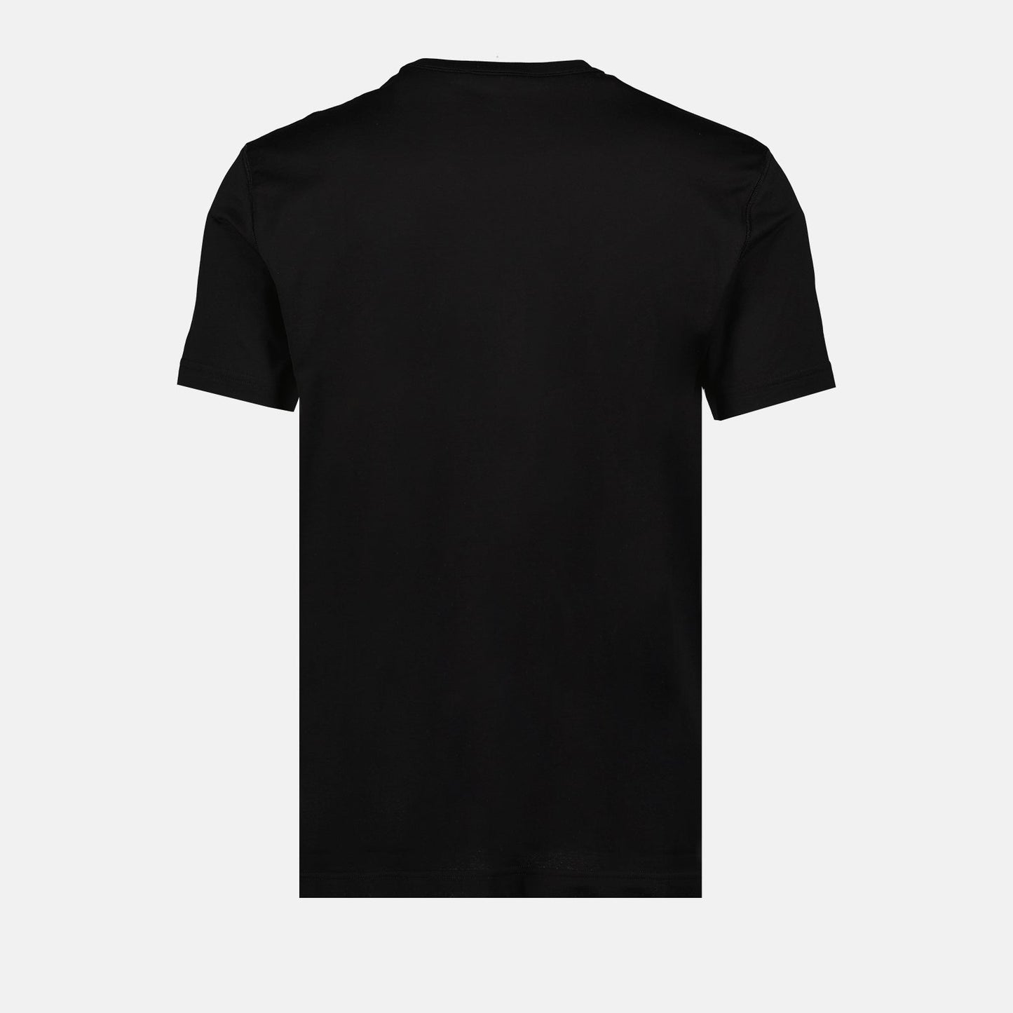 Dolce & Gabbana, Black Logo T-Shirt, Men's Luxury Tee, Designer Casual Wear, High-End Fashion