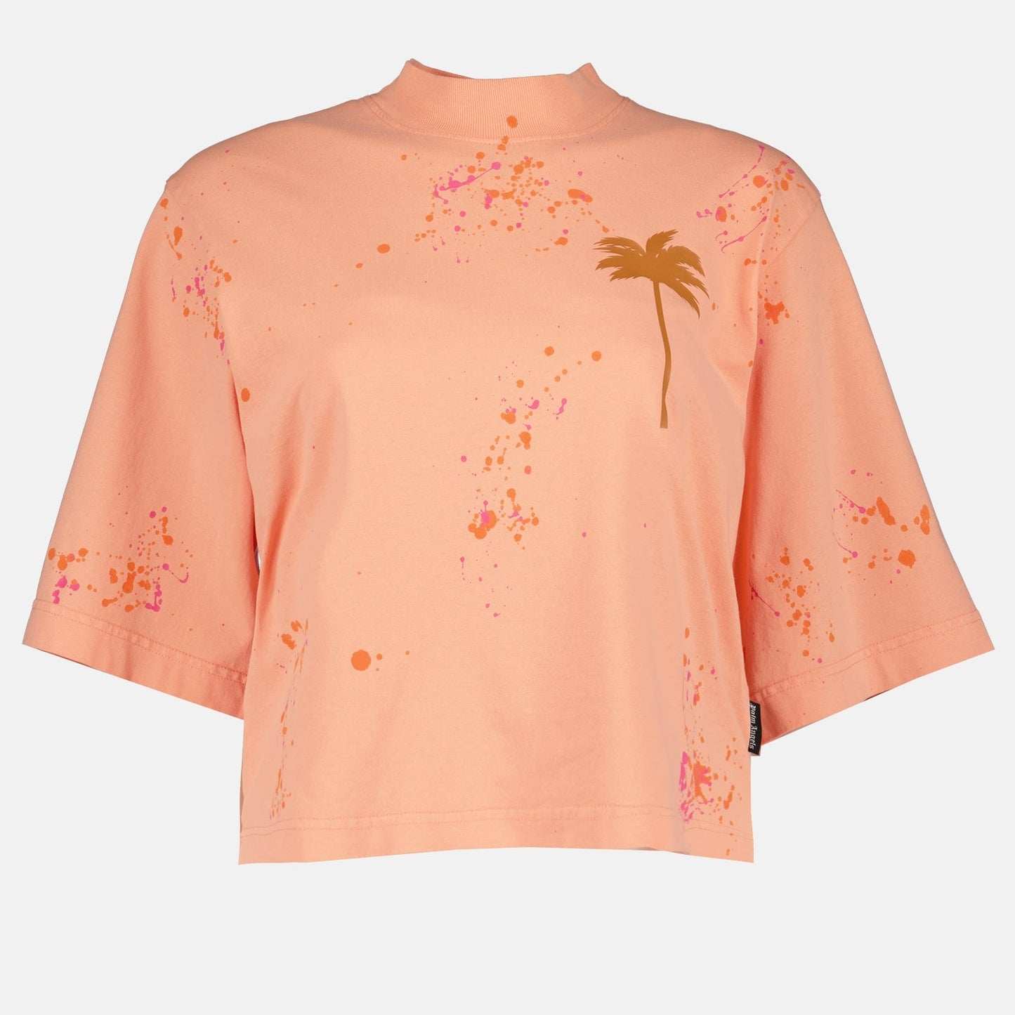 Palm Angels, Painted Coral T-shirt, Women's Luxury T-shirt, Designer T-shirt, High-end Fashion