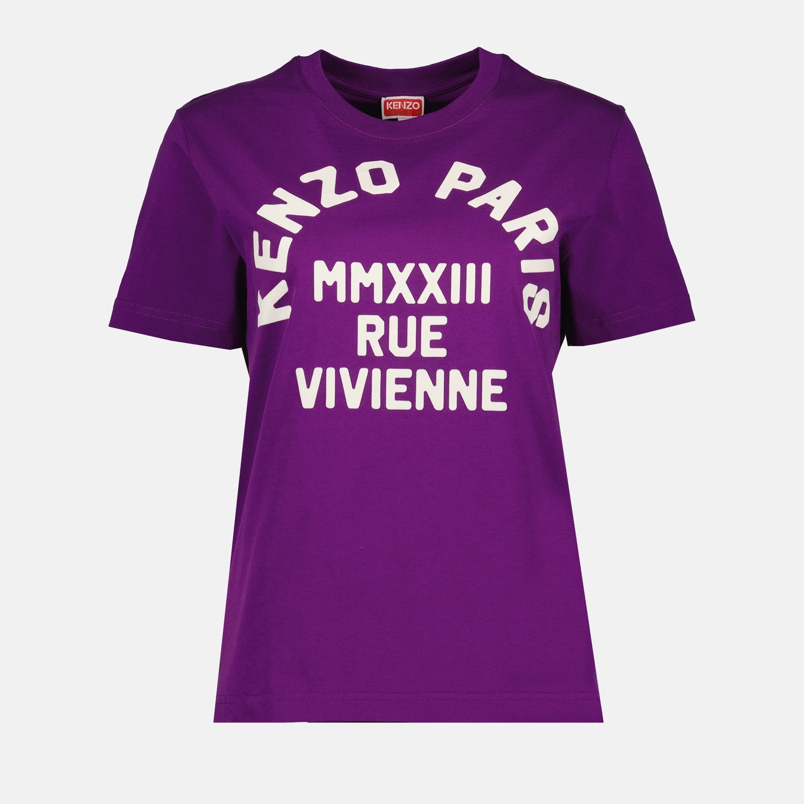 Kenzo T-shirt, Violet T-shirt for Women, Luxury Women's T-shirt, Designer T-shirt, High-end Women's Fashion