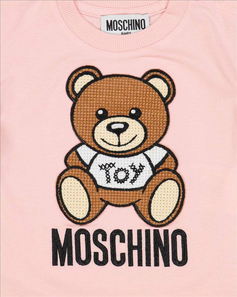 Child's T-shirt, Moschino, Teddy Toy, luxury children's fashion, pink t-shirt