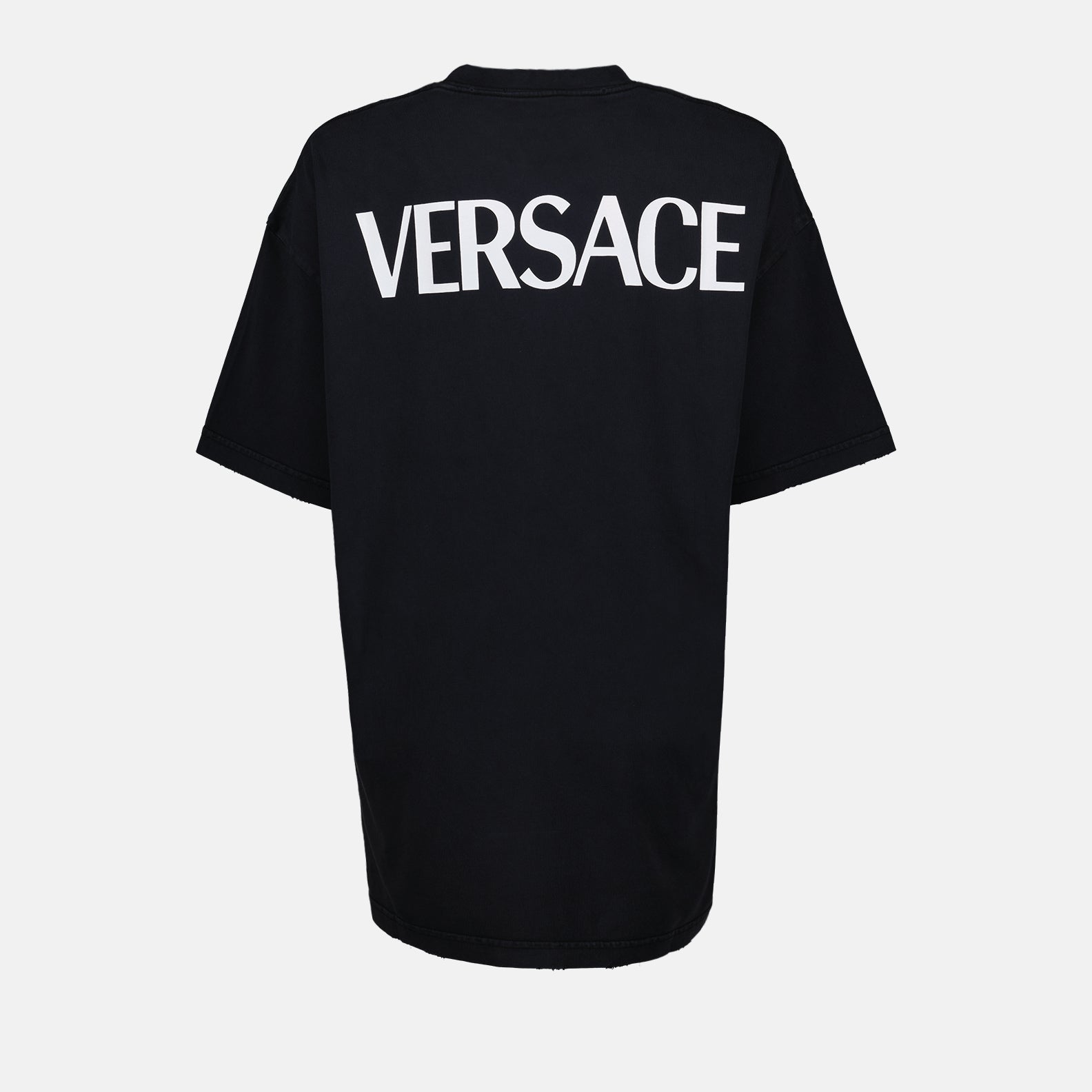 Versace, Goddess T-Shirt, Women's Luxury Clothing, Black T-Shirt, Designer Wear