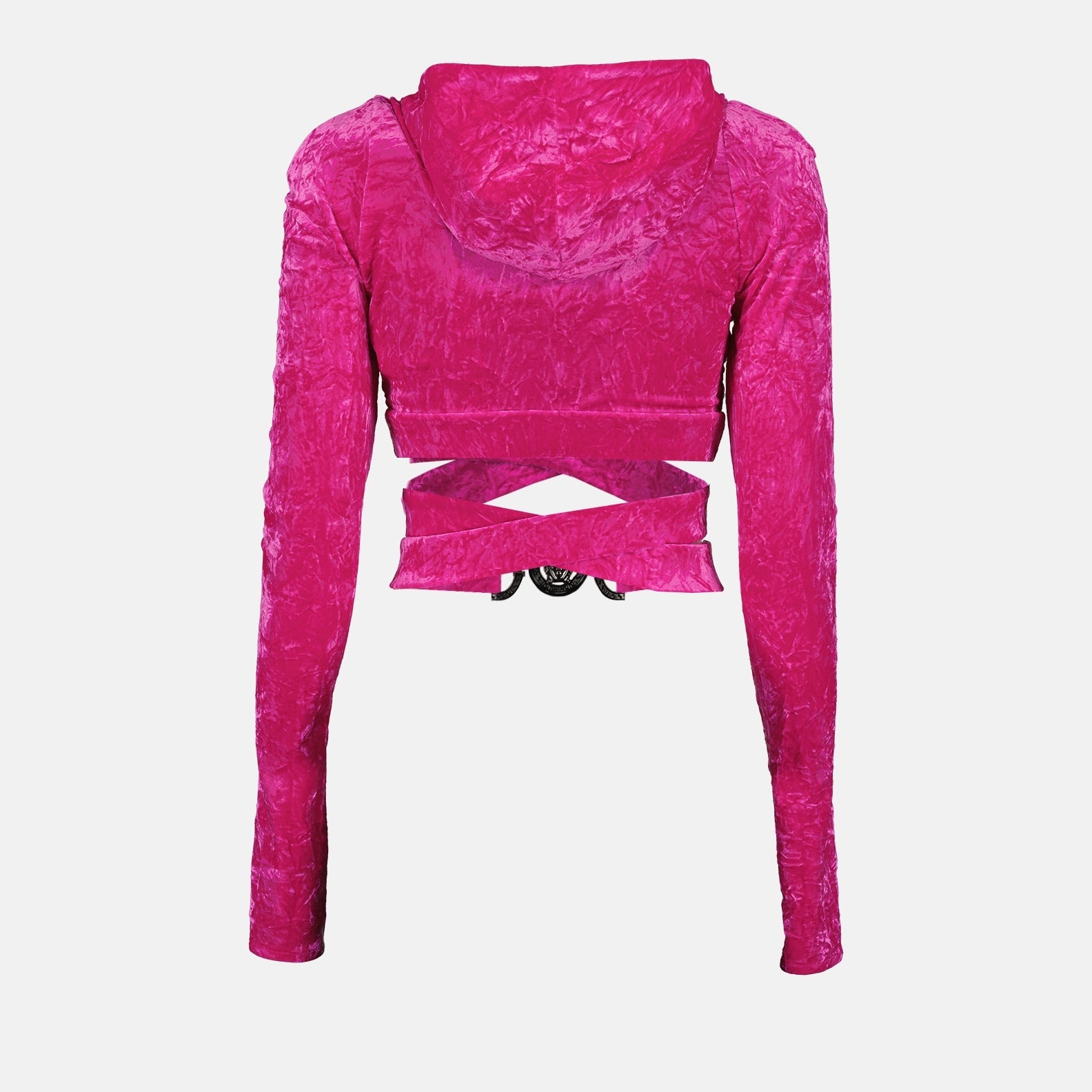 Versace, Women's Velvet Top, Luxury Fashion, High-end Clothing, Elegant Top