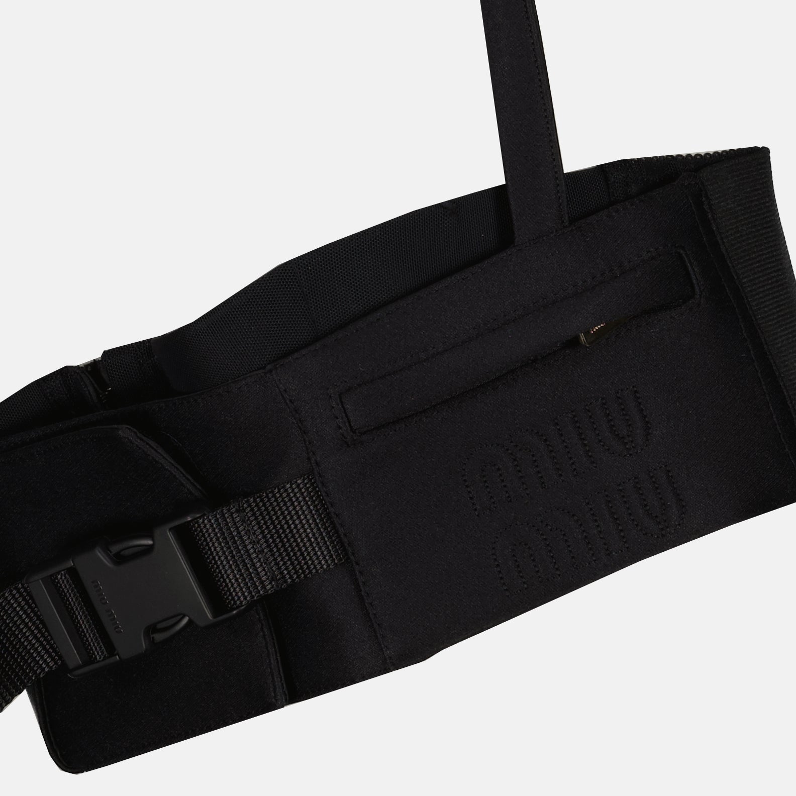 Miu Miu, bralette top, black radzimir, women's luxury fashion, elegant bralette