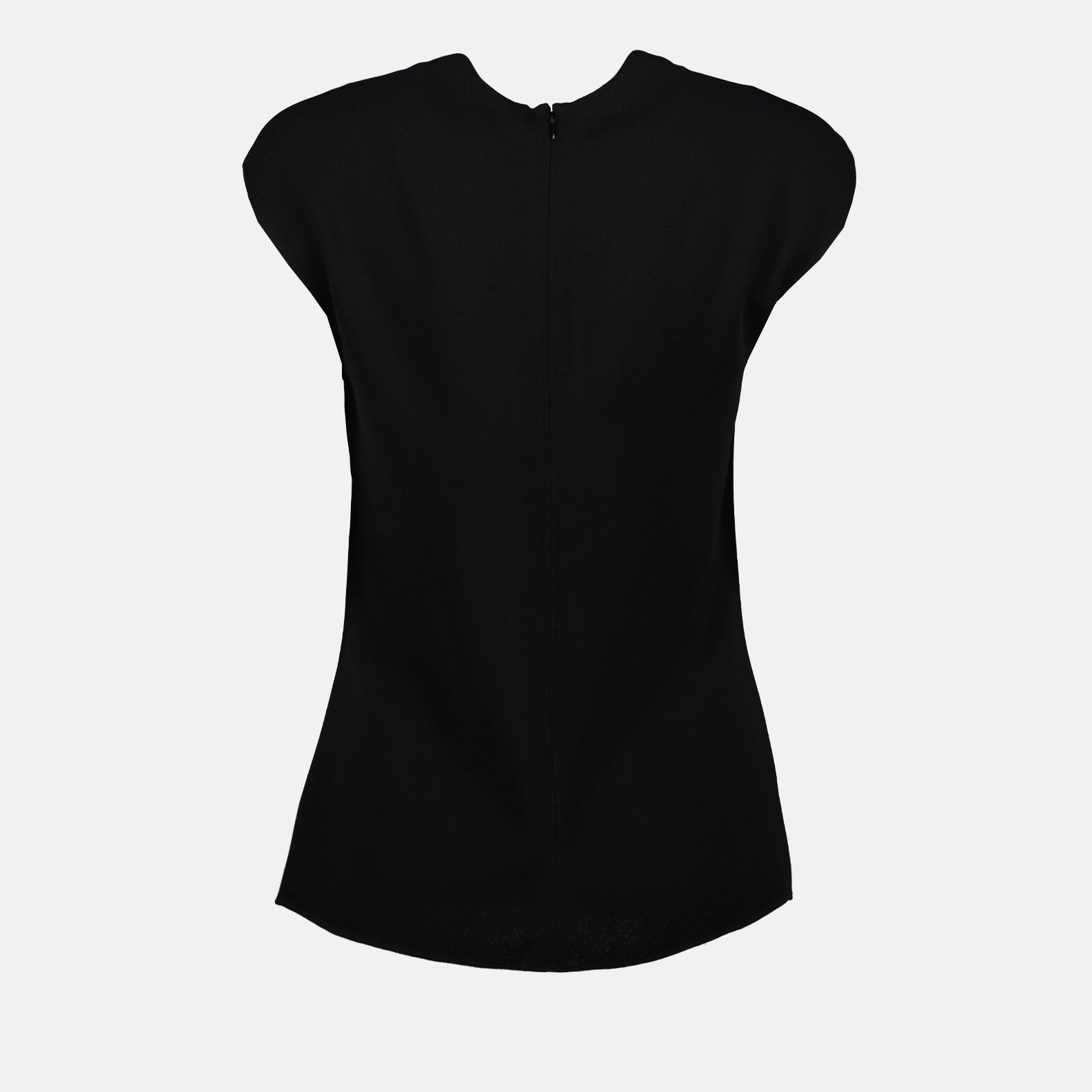 Stella McCartney, Black Viscose Top, Women's Luxury Clothing, Designer Tops, Elegant Women's Fashion