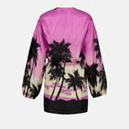 Image de Top à Impression Graphique Complet par Palm Angels pour Femme - Saison Printemps-été 2023 - Vue Détails Produit 1