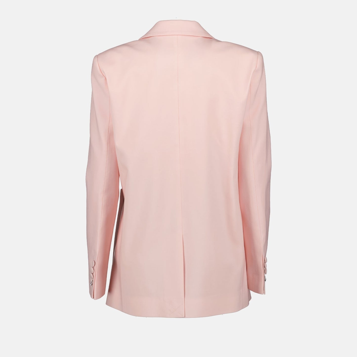 Coperni jacket, fitted pink jacket, twisted cutouts, luxury women's fashion, high-end jackets