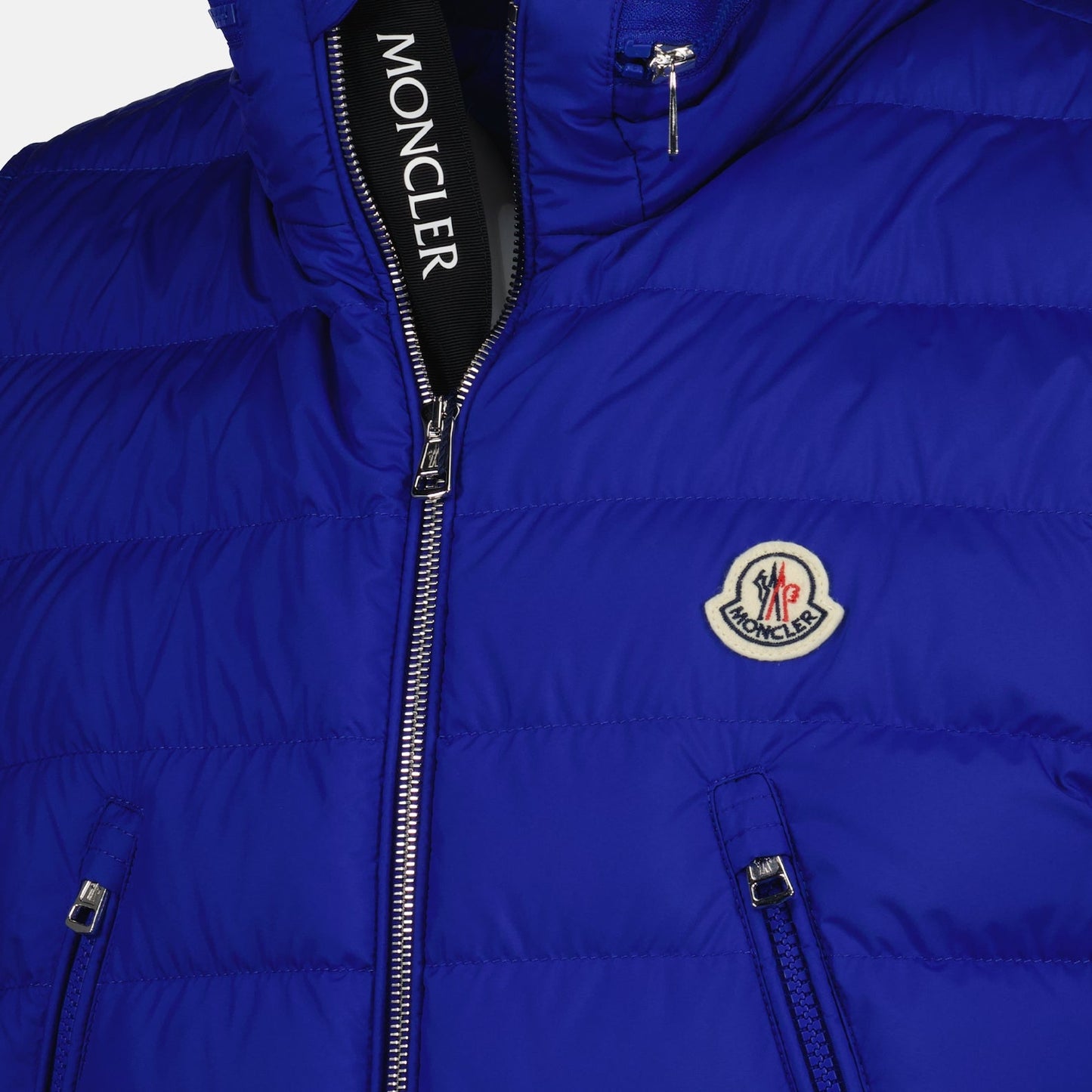 Moncler, Electric Blue Jacket, Men's Luxury Jacket, High-End Fashion, Designer Outerwear