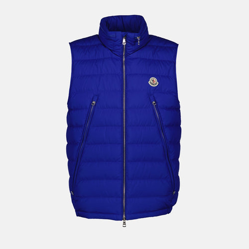 Moncler, Electric Blue Jacket, Men's Luxury Jacket, High-End Fashion, Designer Outerwear