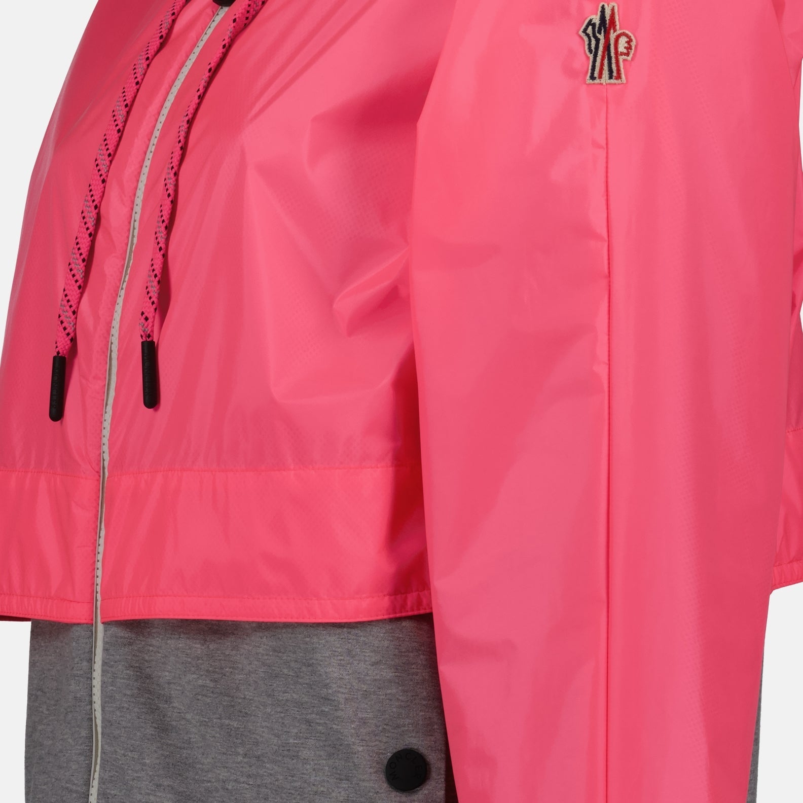 Moncler Grenoble, Bicolor Jacket, Women's Luxury Jacket, Pink Grey Jacket, High-end Fashion