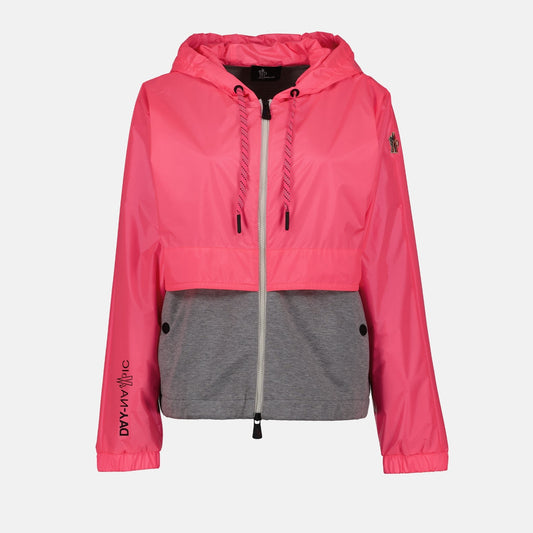 Moncler Grenoble, Bicolor Jacket, Women's Luxury Jacket, Pink Grey Jacket, High-end Fashion