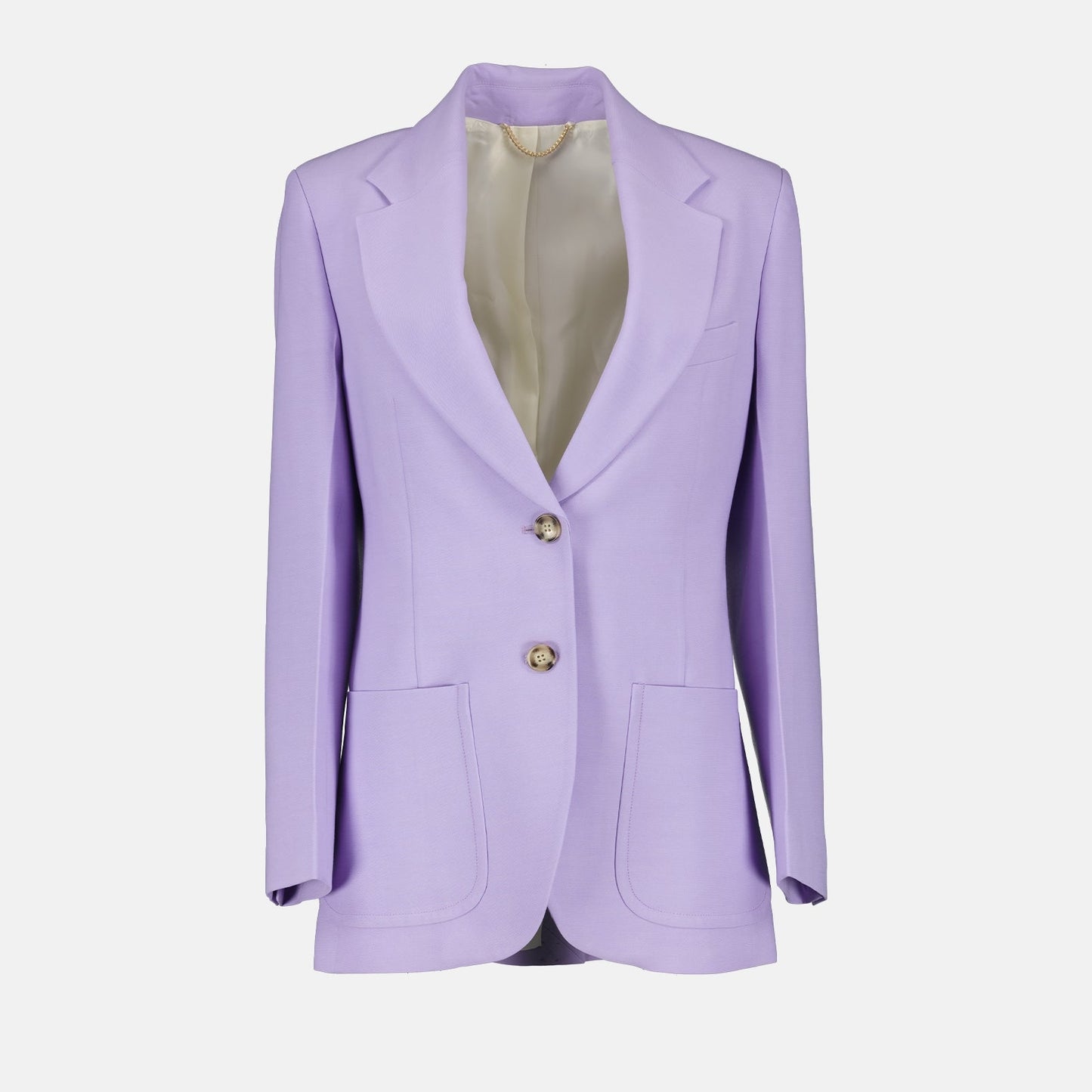 Victoria Beckham blazer, luxury women's blazer, violet wool blazer, elegant women's wear, high-end fashion