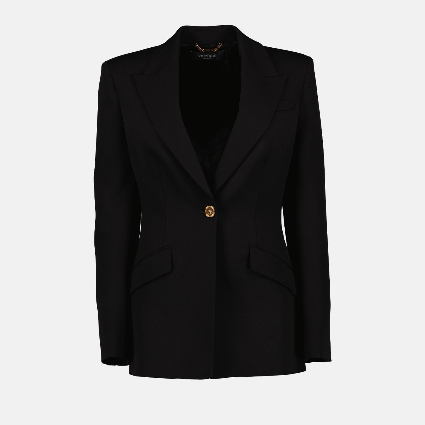 Versace Wool Blazer, Women's Luxury Blazer, Designer Blazer, High-End Fashion, Versace Blazer for Women