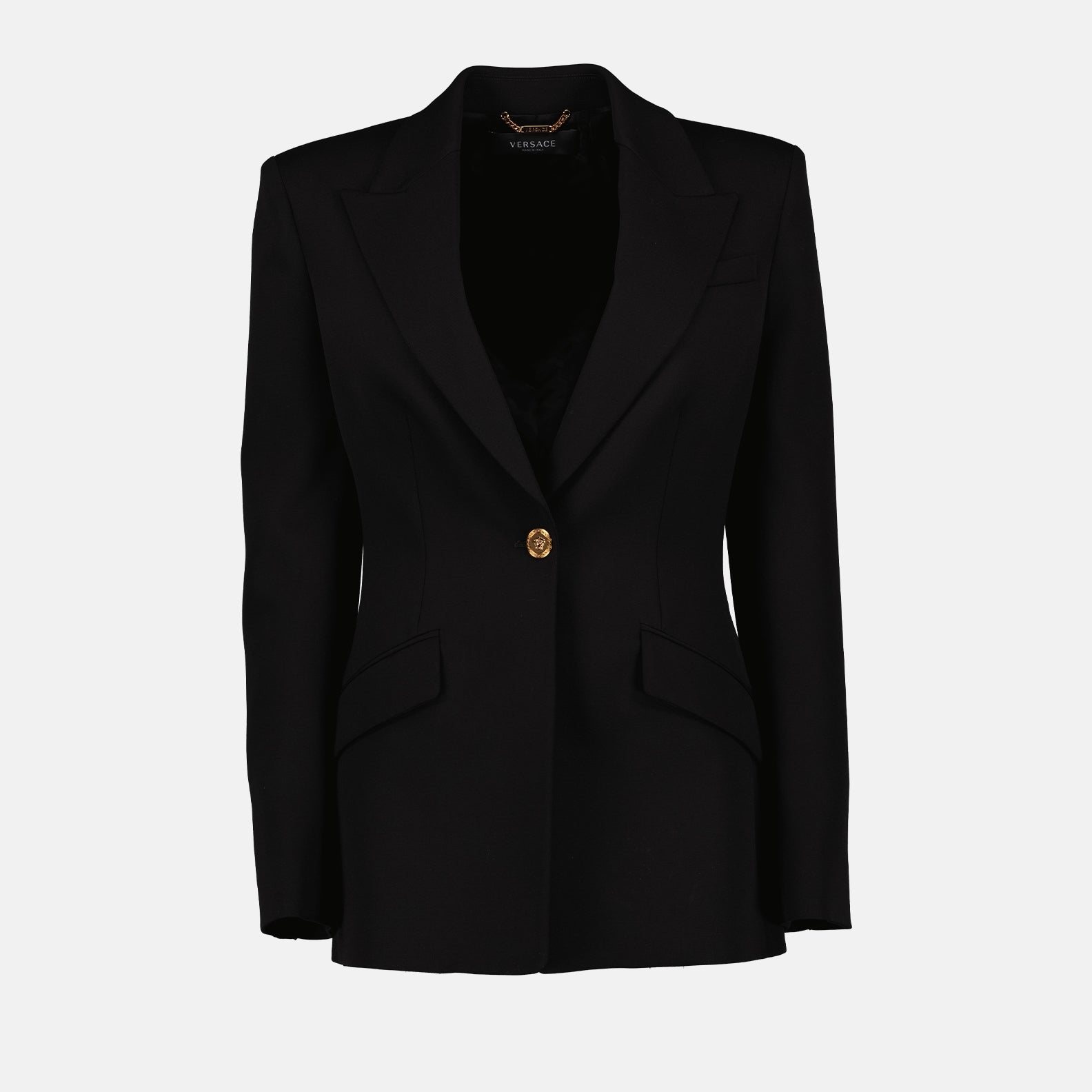 Versace Wool Blazer, Women's Luxury Blazer, Designer Blazer, High-End Fashion, Versace Blazer for Women