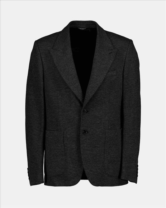 Dolce & Gabbana, men's blazer, elegant jacket, fitted blazer, black blazer