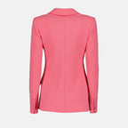 Image of Pink Blazer Jacket by Moschino for Women - Season Spring-Summer 2023 - Back View