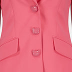 Image of Pink Blazer Jacket by Moschino for Women - Season Spring-Summer 2023 - Detail View 1