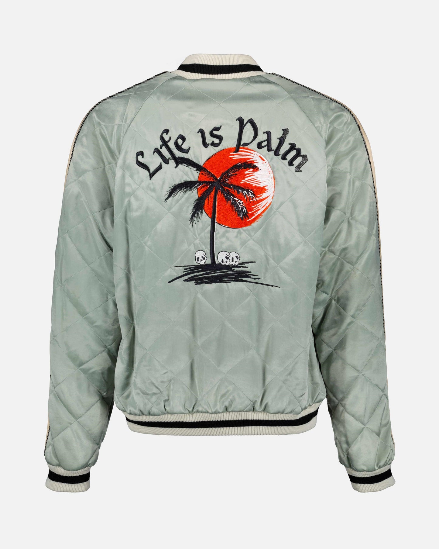 Men's Bomber Jacket, Palm Angels, Luxury Streetwear, Elegant Jacket, Life is Palm