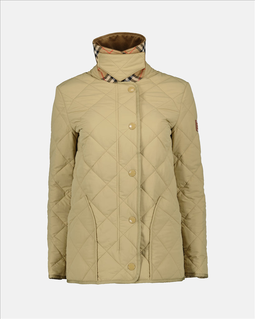 Burberry, Quilted Jacket, Women's Fashion, Beige Jacket, Luxury Outerwear